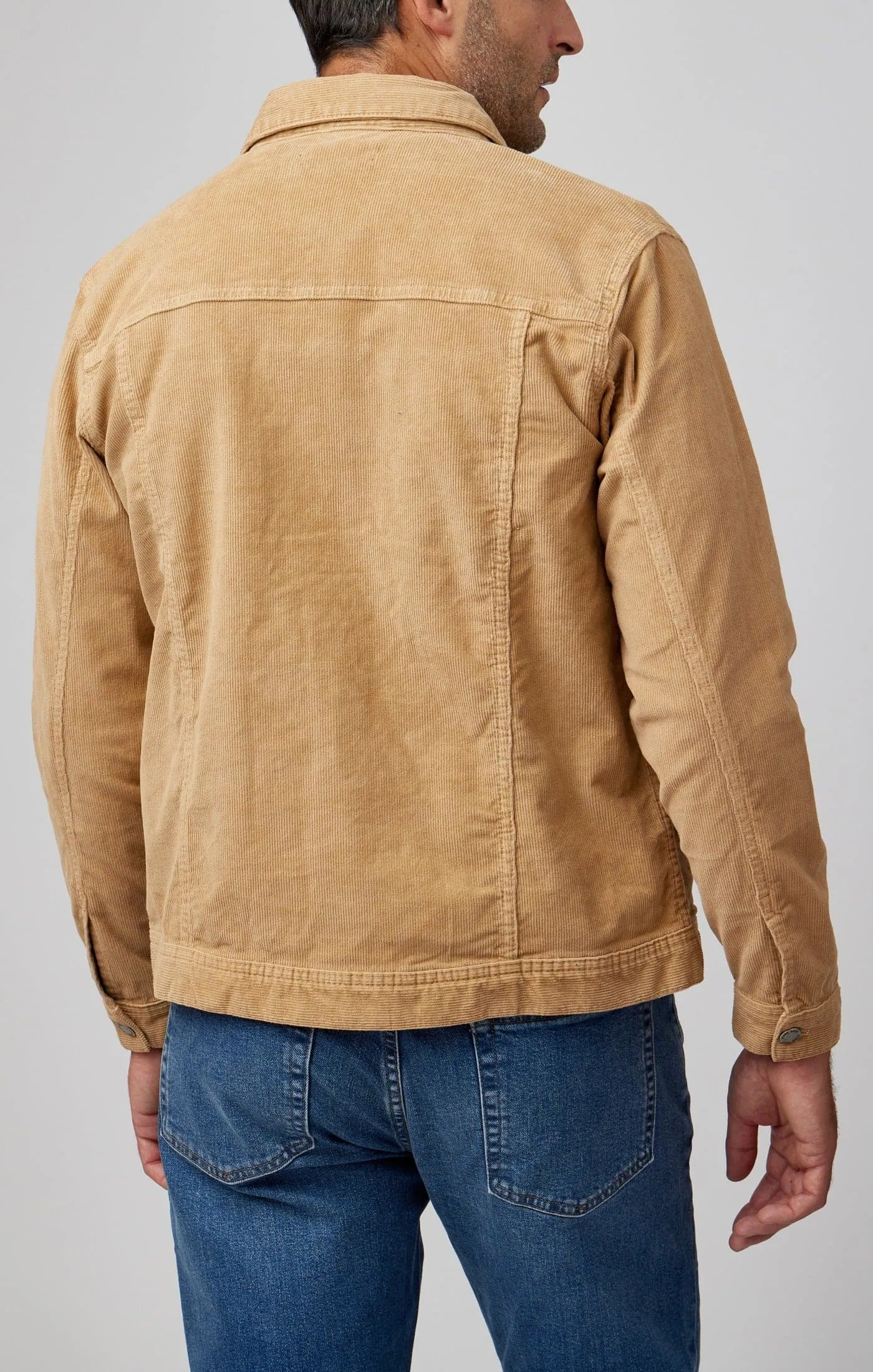 VALLEY - Brown Solid Antique Washed Jacket