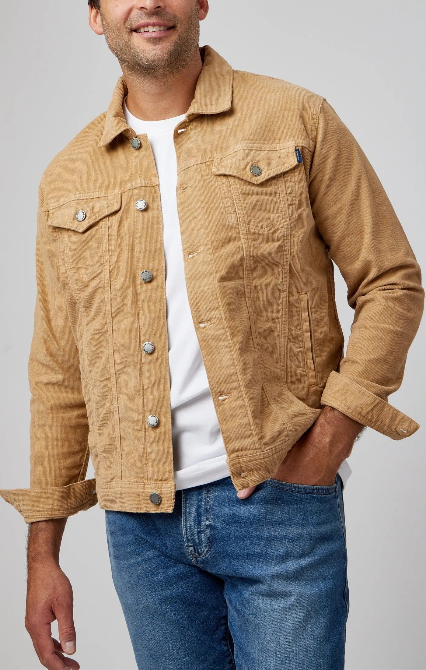 VALLEY - Brown Solid Antique Washed Jacket