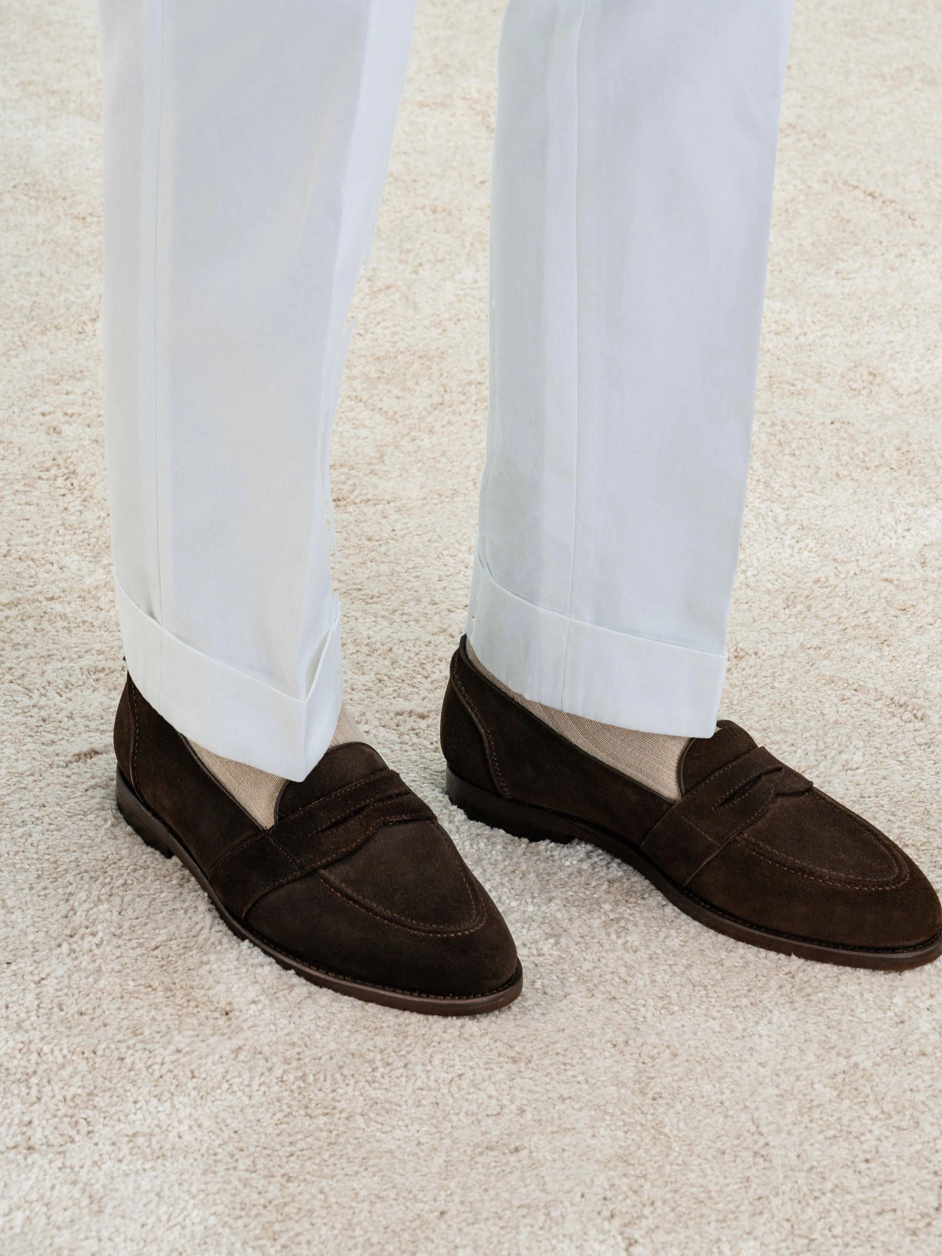 White Cotton Gurkha Trousers