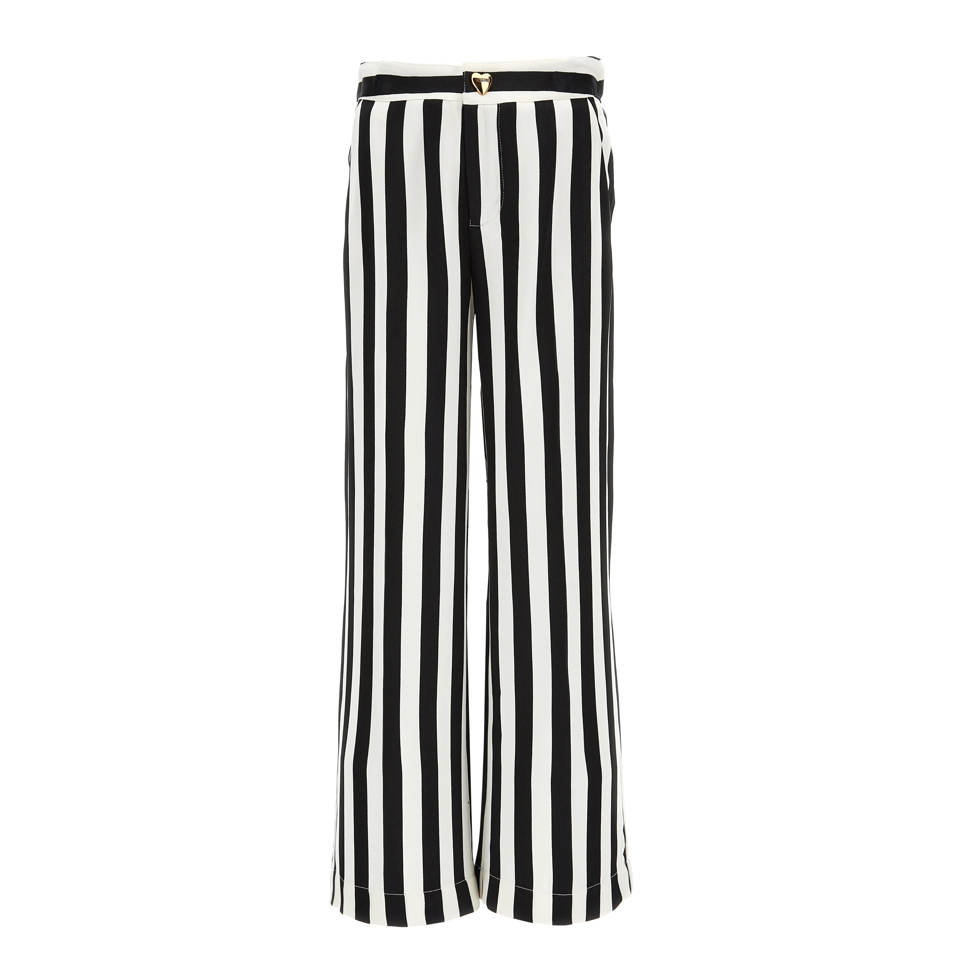 White/Black Stripes Trousers