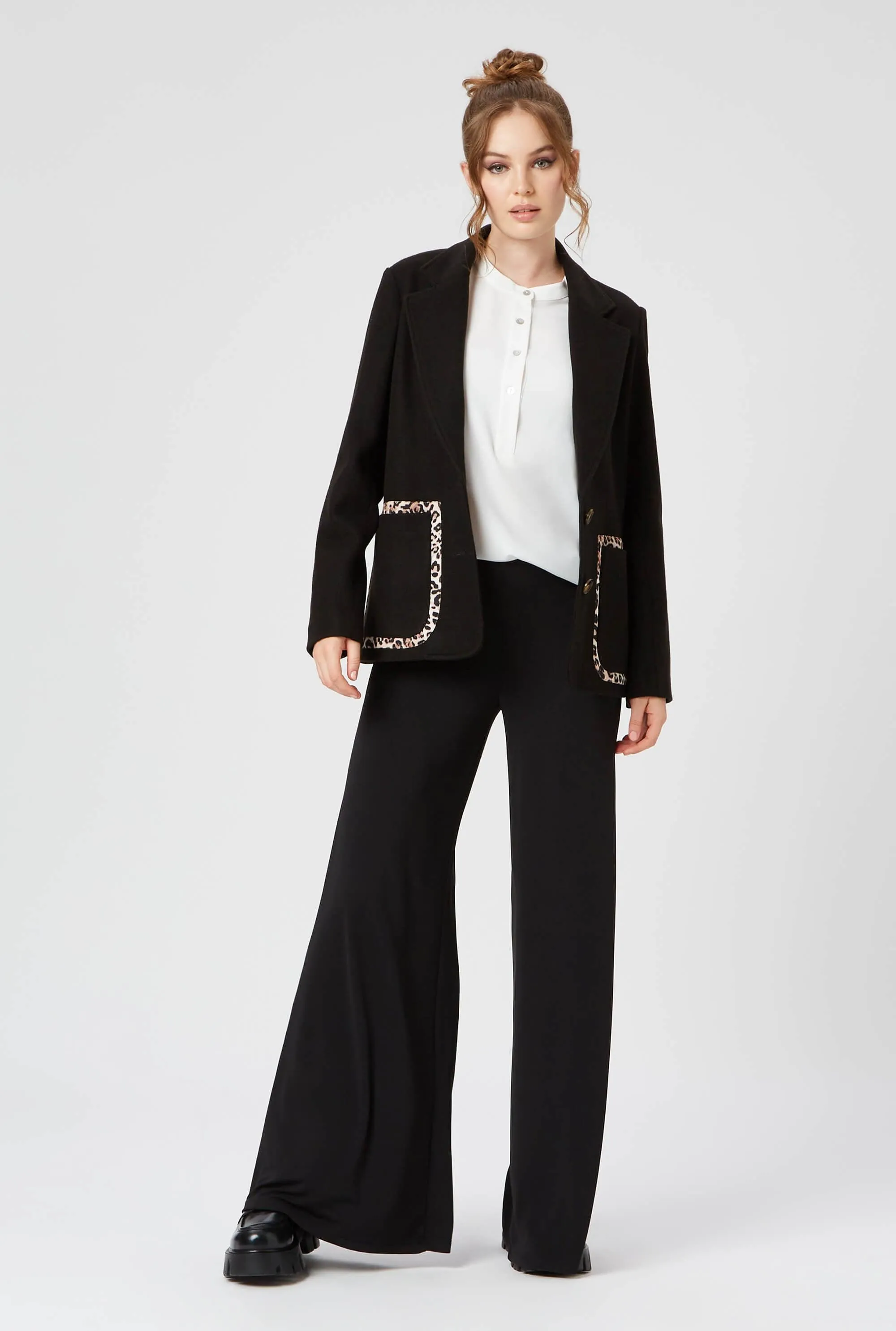 Wide Leg Palazzo Trousers