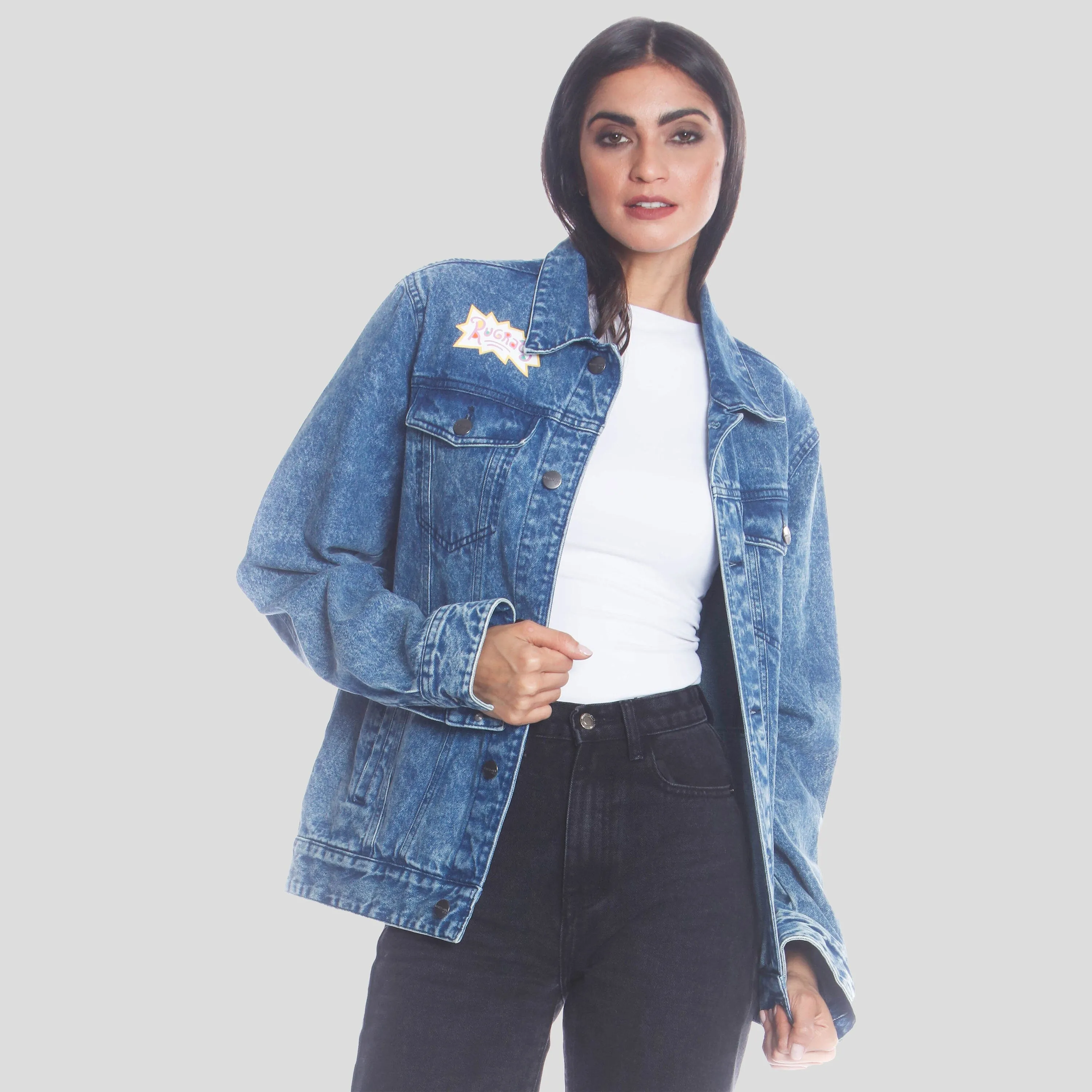 Women's Chucky Placement Denim Oversized Jacket - FINAL SALE