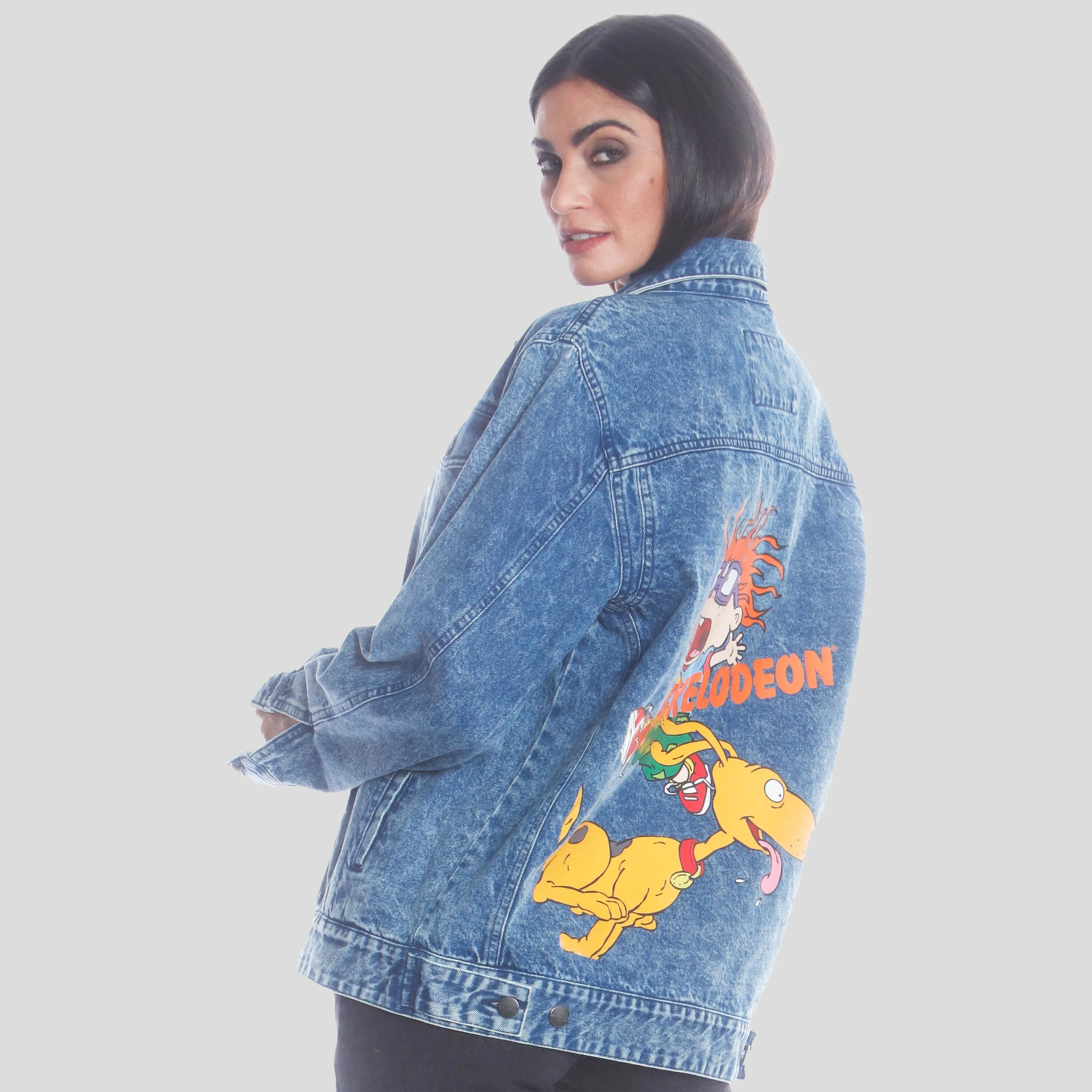 Women's Chucky Placement Denim Oversized Jacket - FINAL SALE