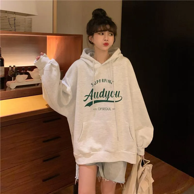 Women's Cute Letter Printed Loose Hoodies